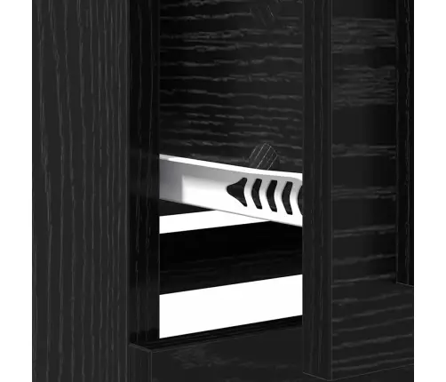 Šoninės Lentynos 2 Pcs Juodas Ąžuolas 70 X 35,5 X 67,5 Cm