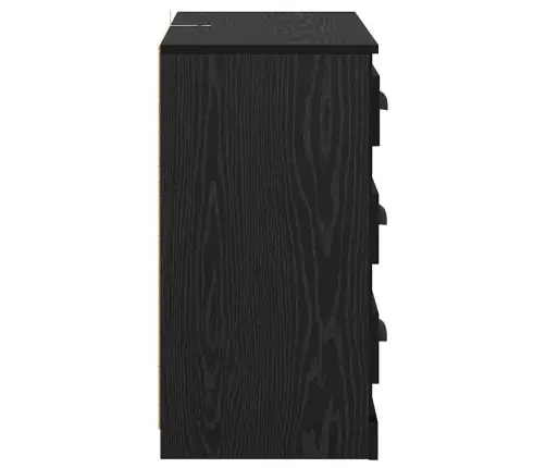 Šoninės Lentynos 2 Pcs Juodas Ąžuolas 70 X 35,5 X 67,5 Cm