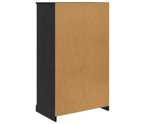 Augstais Skapītis 3 Pcs Melns Ozolkoks 35 X 60 X 103,5 Cm Vidaxl