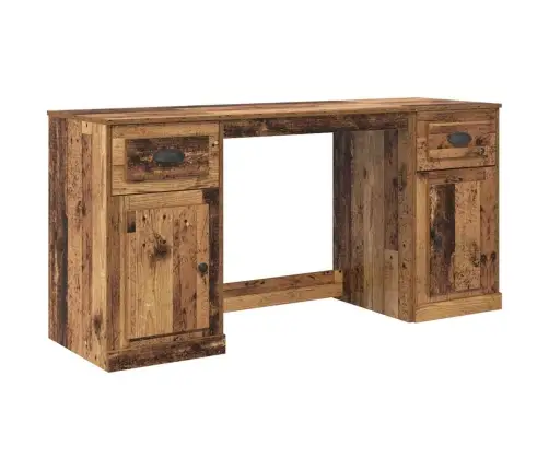 Galda Ar Skapīti Vecs Koks 154,5 X 50 X 75 Cm Inženierijas Koks Vidaxl