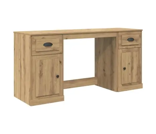 Galda Ar Skapīti Ar Atvilktni Artisānā Ozols 154,5 X 50 X 75 Cm Vidaxl