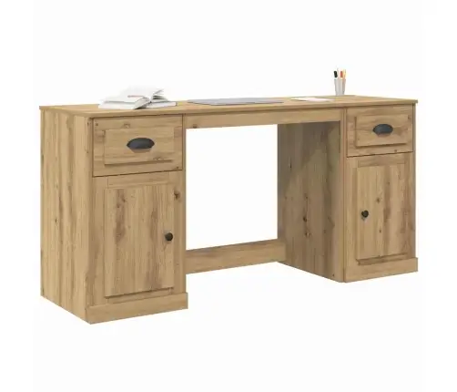 Galda Ar Skapīti Ar Atvilktni Artisānā Ozols 154,5 X 50 X 75 Cm Vidaxl