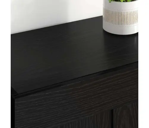 Sienas Skapji 2 Pcs Melns Ozolkoks 69,5 X 34 X 90 Cm Vidaxl