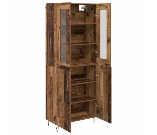 Augstais Skapītis Vecs Koks 69,5 X 34 X 180 Cm Vidaxl