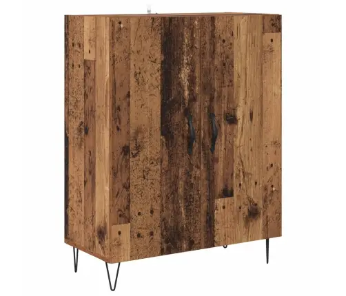 Augstais Skapītis Vecs Koks 69,5 X 34 X 180 Cm Vidaxl