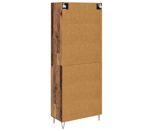 Augstais Skapītis Vecs Koks 69,5 X 34 X 180 Cm Vidaxl