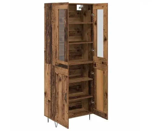 Augstais Skapītis Vecs Koks 69,5 X 34 X 180 Cm Vidaxl