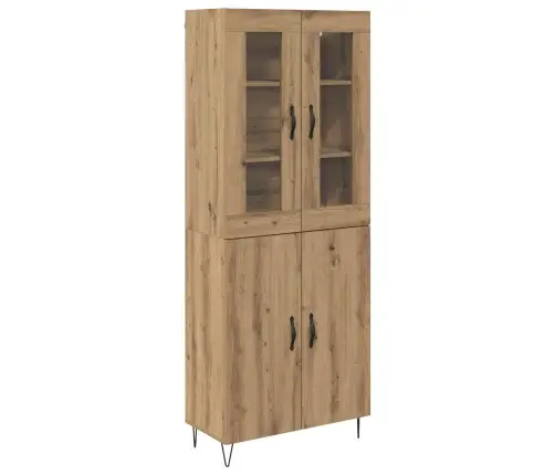 Augstais Skapītis Artisānā Ozols 69,5 X 34 X 180 Cm Vidaxl