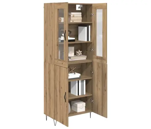 Augstais Skapītis Artisānā Ozols 69,5 X 34 X 180 Cm Vidaxl