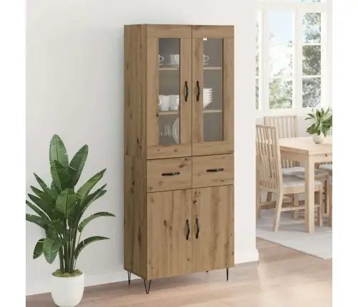 Augstais Skapītis Artisānā Ozols 69,5 X 34 X 180 Cm Vidaxl