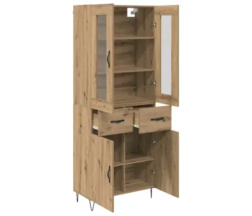 Augstais Skapītis Artisānā Ozols 69,5 X 34 X 180 Cm Vidaxl