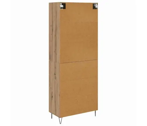 Augstais Skapītis Artisānā Ozols 69,5 X 34 X 180 Cm Vidaxl