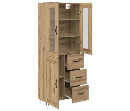 Augstais Skapītis Artisānā Ozols 69,5 X 34 X 180 Cm Vidaxl