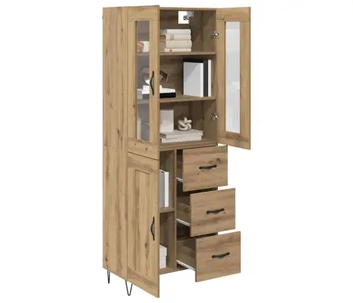 Augstais Skapītis Artisānā Ozols 69,5 X 34 X 180 Cm Vidaxl