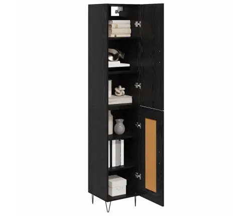 Kõrgushein Must Tamm 69,5 X 34 X 180 Cm Tehispuit