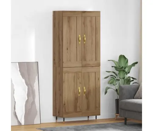 Augstais Skapītis Artisānā Ozols 69,5 X 34 X 180 Cm Vidaxl