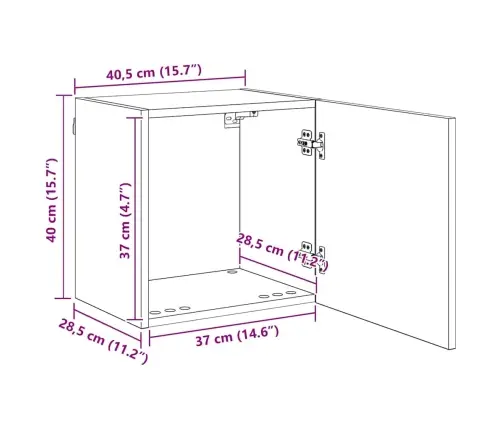 Tv Sienas Stiprinājums 4 Pcs Melns Ozolkoks Inženierijas Koks Vidaxl