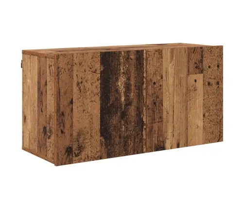 Teleri Seinakapp Seinale Kinnitatav 5 Pcs Vana Puit Tehispuit