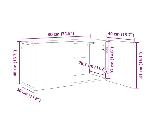 Tv Sienas Stiprinājums 5 Pcs Artisānā Ozols Inženierijas Koks Vidaxl