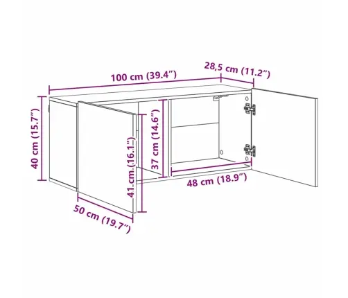 Tv Seinakapikomplekt 5 Pcs Must Tamm Tehispuit