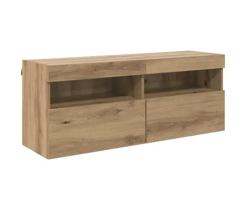 Tv Sienas Vienības 6 Pcs Vecs Koks 100 X 30 X 40 Cm Vidaxl