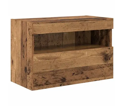 Televizora Sienas Skapīša Komplekts Ar Led Gaismām 7 Pcs Vidaxl