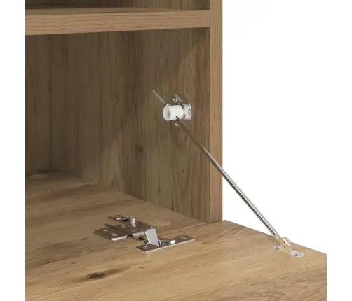 Televizora Sienas Skapīša Komplekts Ar Led Gaismām 7 Pcs Vidaxl