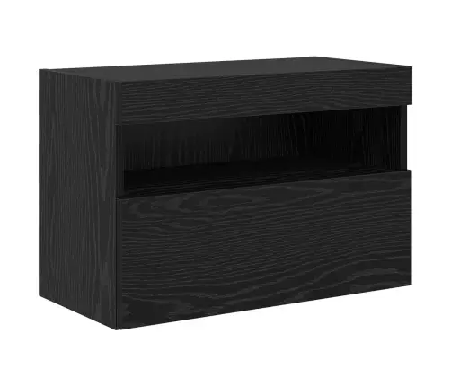 Televizora Sienas Skapīša Komplekts Ar Led Gaismām 7 Pcs Vidaxl