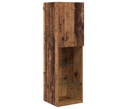 Televizora Sienas Skapja Komplekts 7 Pcs Vecs Koks Vidaxl