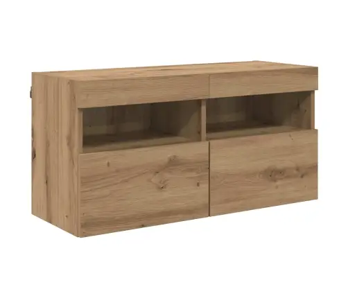 Televizora Sienas Skapja Komplekts 7 Pcs Artisānā Ozols Vidaxl