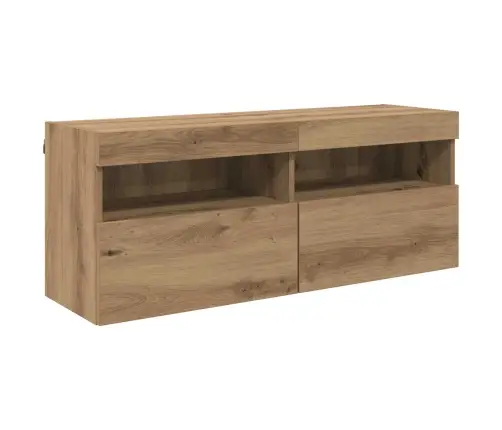 Televizora Sienas Skapja Komplekts 7 Pcs Artisānā Ozols Vidaxl