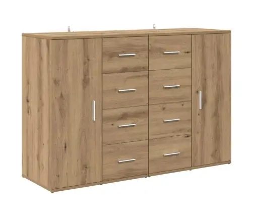 Sānu Skapji Corona 2 Pcs Artisānā Ozols 59 X 39 X 80 Cm Vidaxl