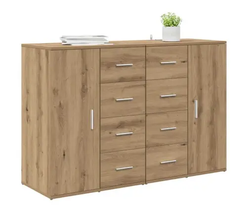 Sānu Skapji Corona 2 Pcs Artisānā Ozols 59 X 39 X 80 Cm Vidaxl