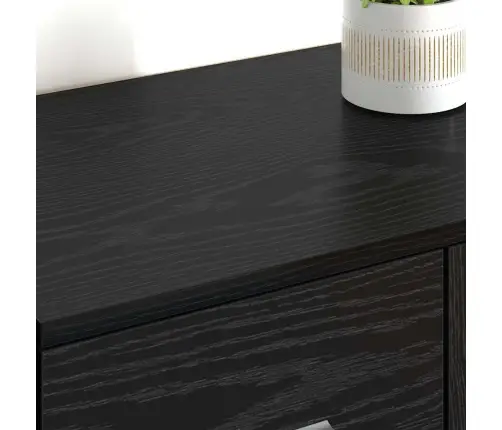 Sānu Skapji Corona 2 Pcs Melns Ozolkoks 59 X 39 X 80 Cm Vidaxl