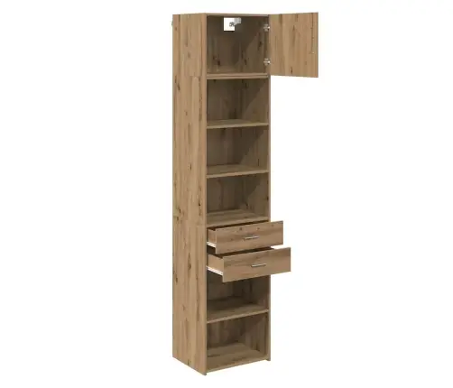 Augstais Skapītis Artisānā Ozols 50 X 42,5 X 225 Cm Vidaxl