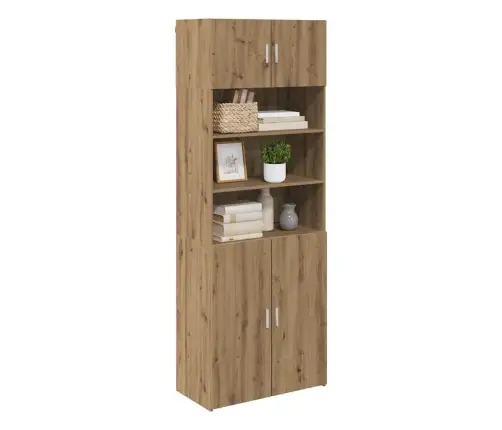 Skapītis Artisānā Ozols 80 X 42,5 X 225 Cm Inženierijas Koks Vidaxl