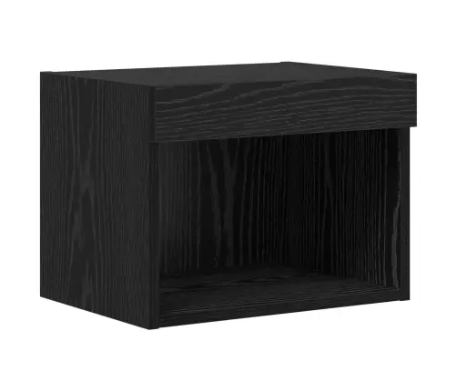 Tv Sienas Skapji 4 Pcs Melns Ozolkoks 40 X 30 X 30 Cm Vidaxl