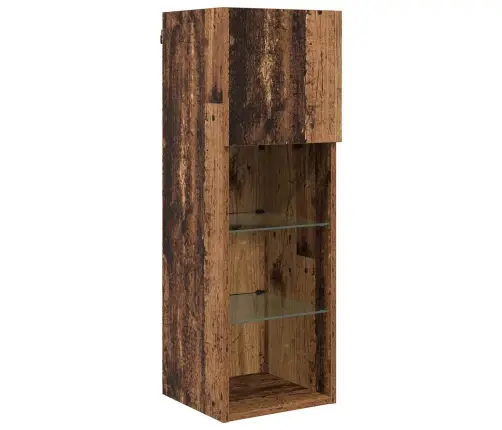 Tv Sienas Stiprinājums 6 Pcs Vecs Koks Inženierijas Koks Vidaxl