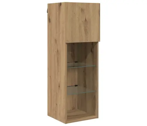 Teleri Seinakapp Led -Ribatuledega 6 Pcs Käsitööpuu Tehispuit