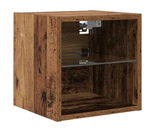 Tv Sienas Vienības 6 Pcs Vecs Koks Inženierijas Koks Vidaxl