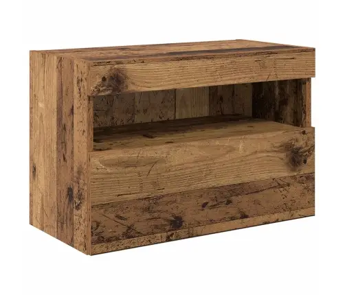 Tv Sienas Vienības 6 Pcs Vecs Koks Inženierijas Koks Vidaxl