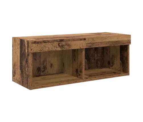 Tv Sienas Vienības 6 Pcs Vecs Koks Inženierijas Koks Vidaxl