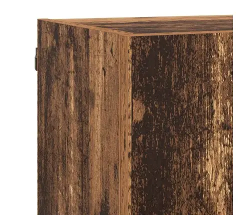 Tv Seinakapid Koos Led-Iga 5 Pcs Vana Puit 40,5 X 30 X 90 Cm