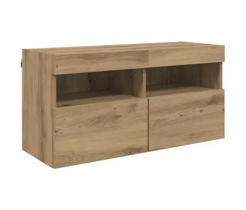 Tv Sienas Komplekti Ar Led 5 Pcs Artisānā Ozols Vidaxl