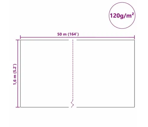 Sals Aizsardzības Augu Flīss Balts 50 X 1,6 M Nesintētā Auduma Vidaxl