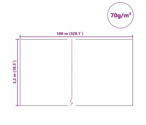 Sals Aizsardzības Augu Flīss Balts 100 X 3,2 M Nesintētā Auduma Vidaxl