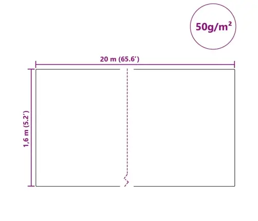 Sals Aizsardzības Augu Flīss Zaļa 20 X 1,6 M Nesintētā Auduma Vidaxl