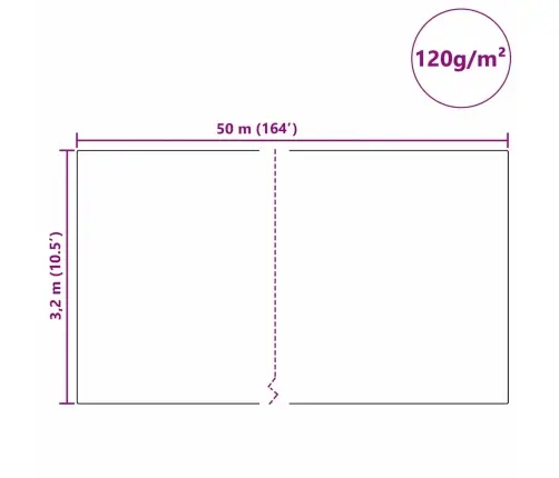 Sals Aizsardzības Augu Flīss Zaļa 50 X 3,2 M Nesintētā Auduma Vidaxl