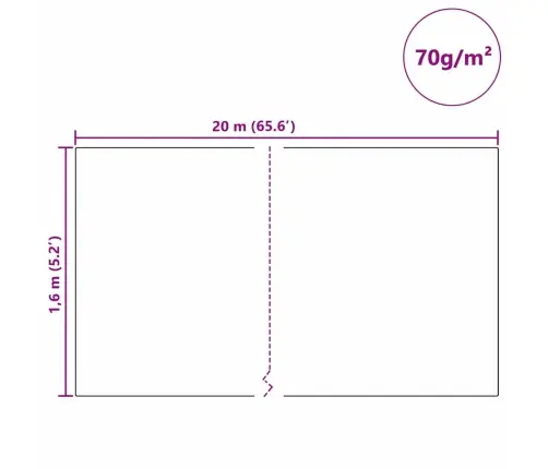 Sals Aizsardzības Augu Flīss Bēša 20 X 1,6 M Nesintētā Auduma Vidaxl