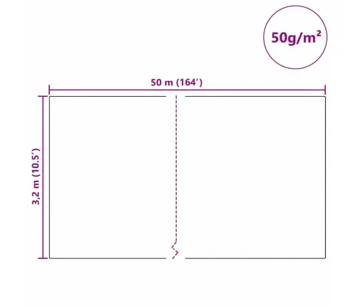 Sals Aizsardzības Augu Flīss Bēša 50 X 3,2 M Nesintētā Auduma Vidaxl
